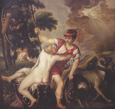 Venere e Adone da Tiziano Vecelli